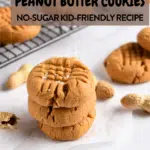 2-Ingredient Peanut Butter Cookie No Sugar