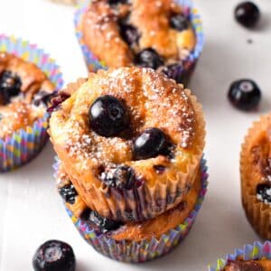 3 Ingredient Blueberry Muffins