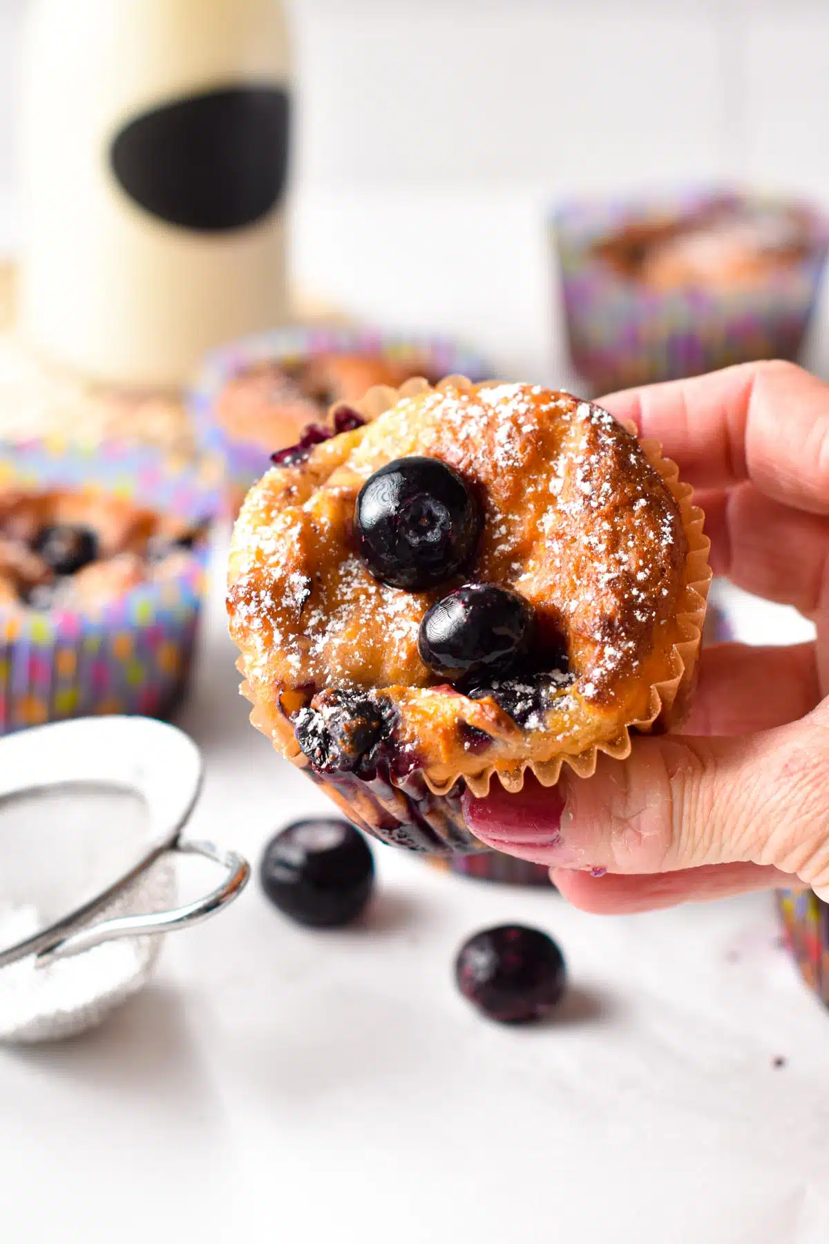 3 Ingredient Blueberry Muffins