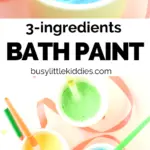 3 Ingredients bath paint