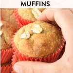 3 ingredients Banana Oatmeal Muffins
