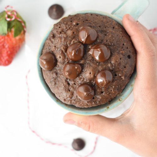 3 ingredients chocolate mug cake