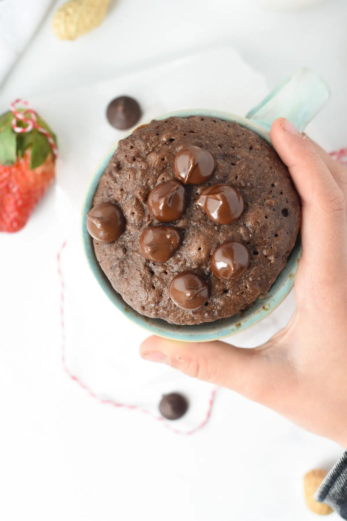 3 ingredients chocolate mug cake