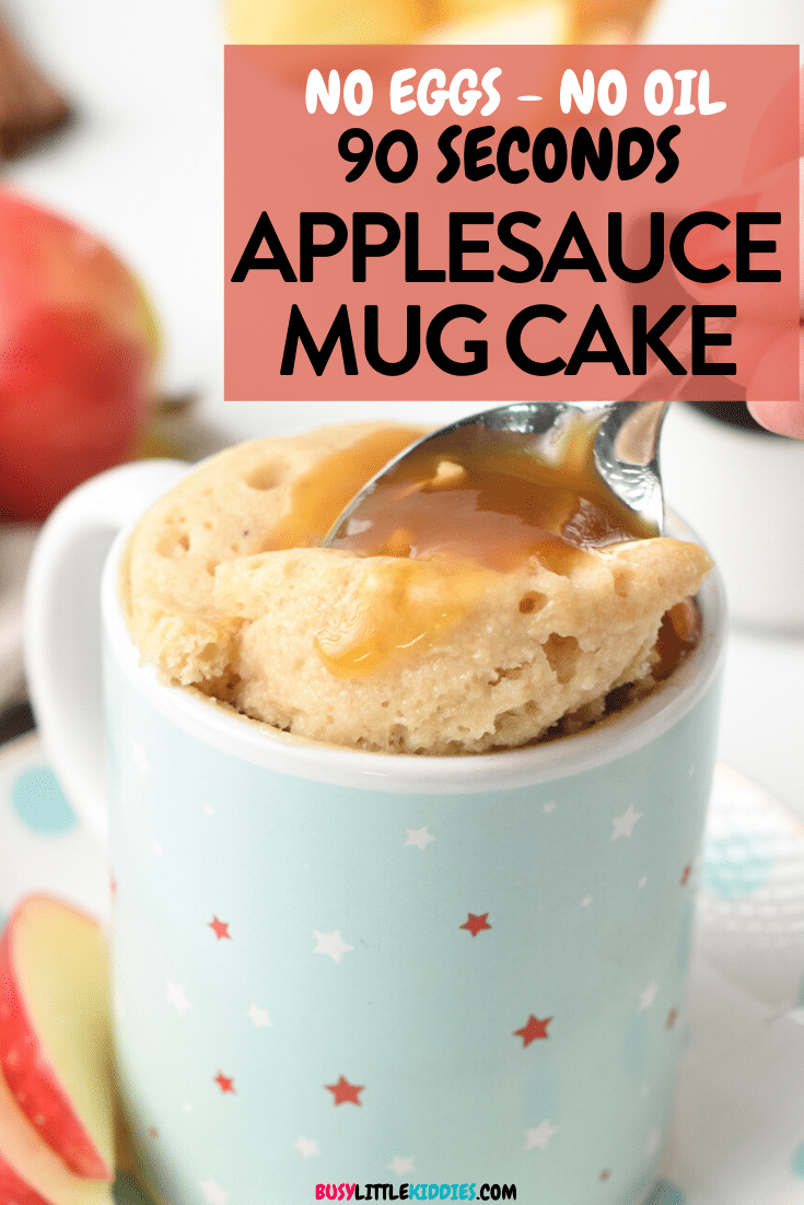 Applesauce mug cake
