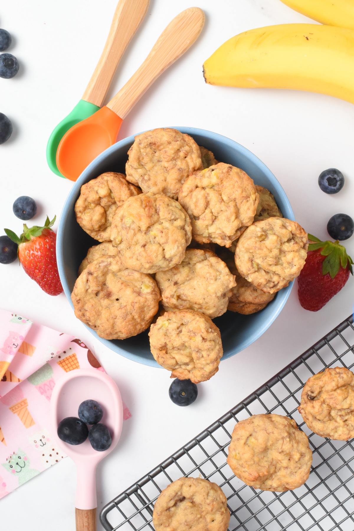 Baby Cereal Muffins with banana vegan option egg free busy little kiddies