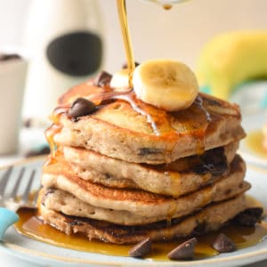 Banana Chocolate Chips Pancakes
