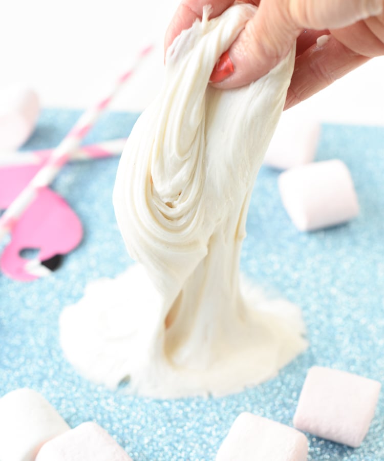 Edible slime recipe with marshmallows