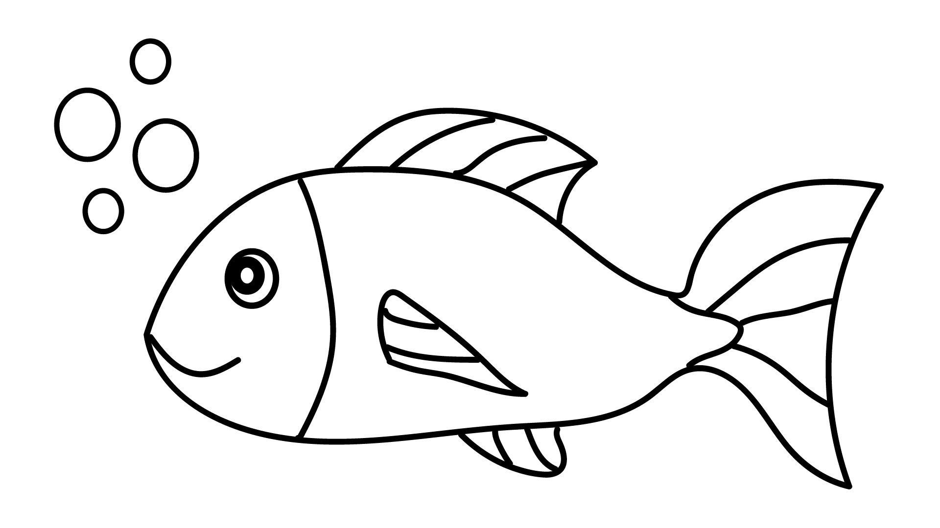 How to draw a fish - Step 6