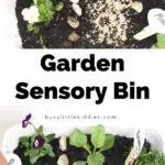 Garden sensory bin