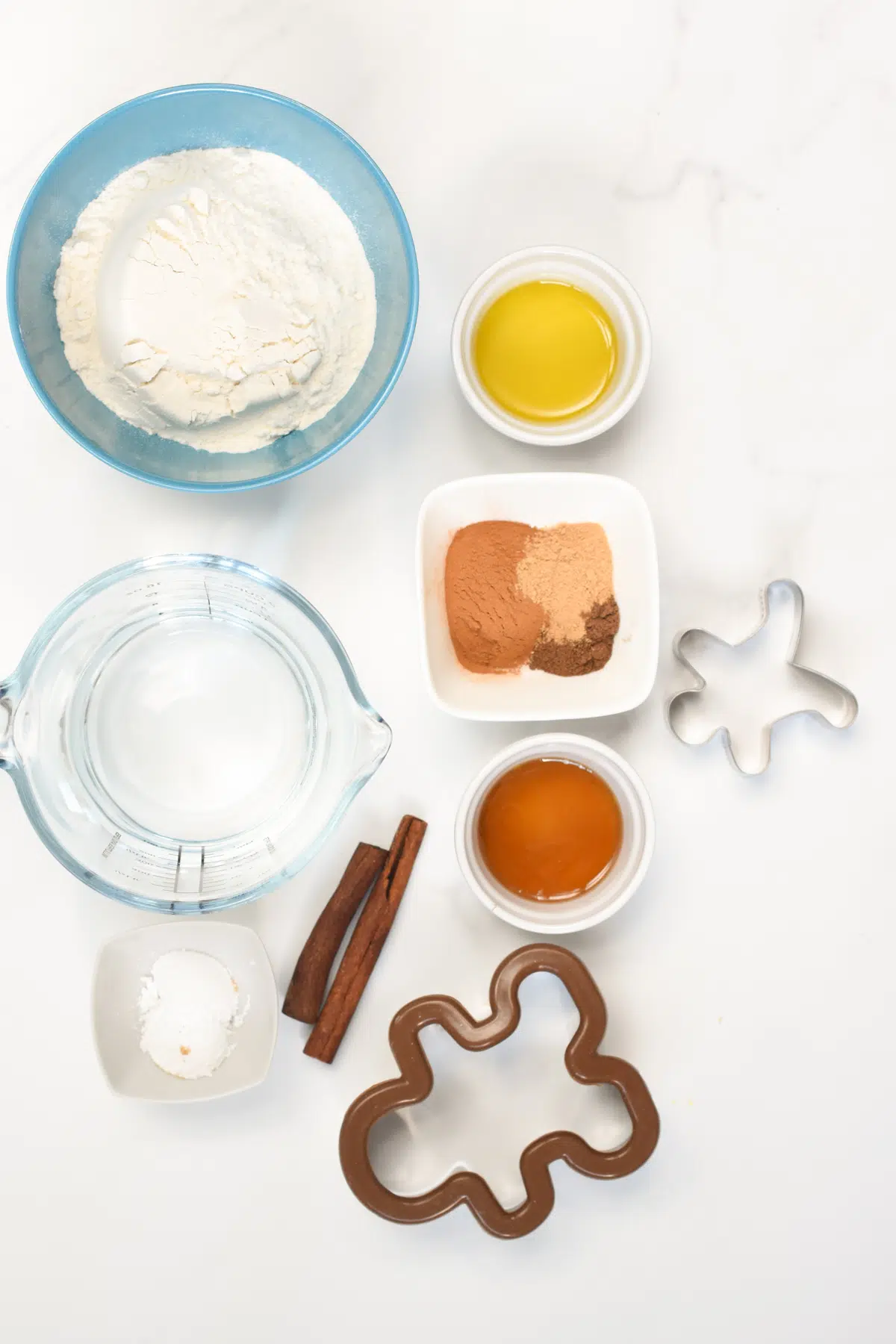 Gingerbread playdough ingredients