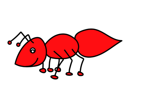 How To Draw An Ant - Step 7