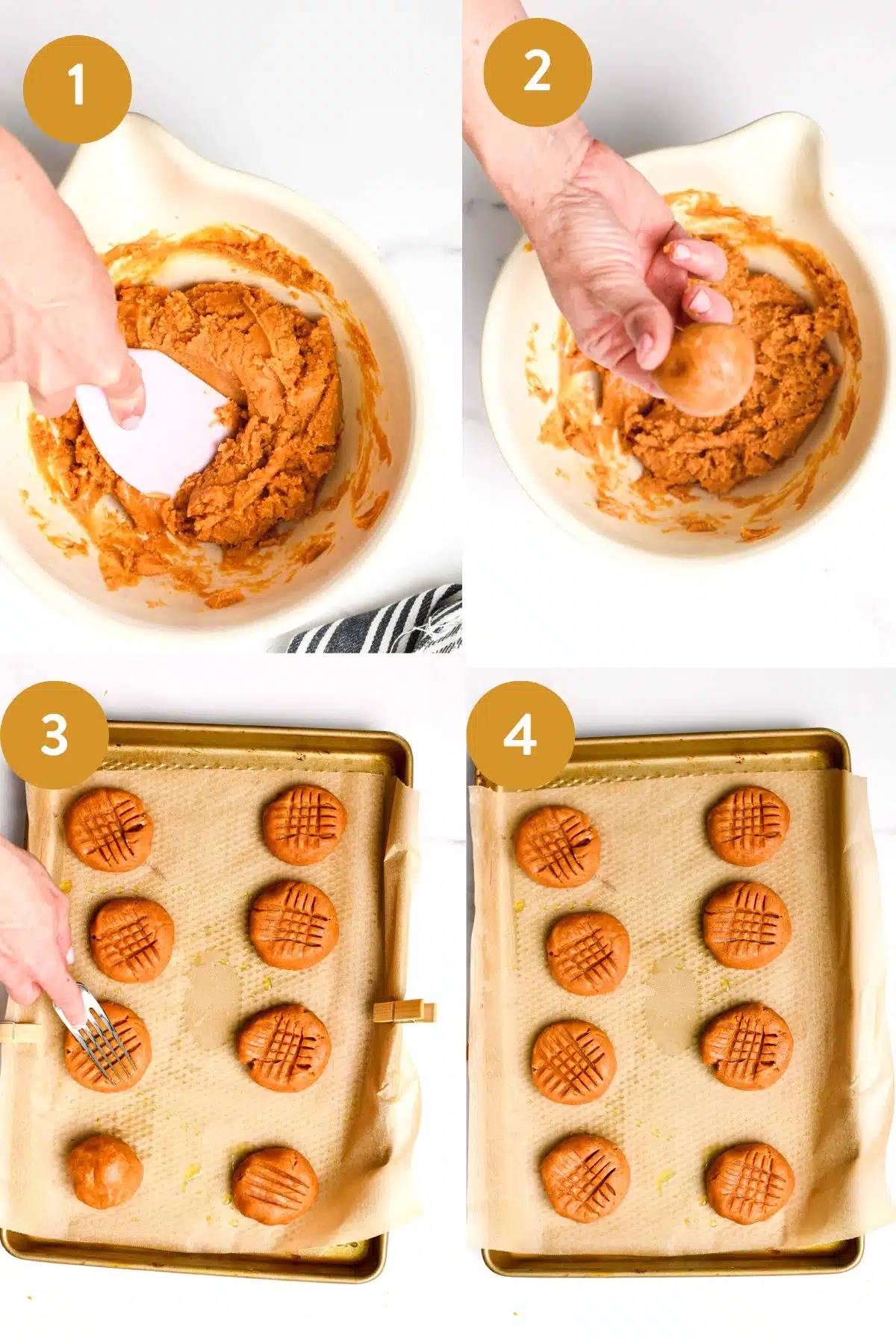 These 4 ingredient Peanut Butter Cookies are the easiest cookies for peanut butter lovers, ultra crunchy and ready in 20 minutes.Plus, these are flourless, gluten-free and dairy-free and the best allergy-friendly peanut butter cookies to share. These 4 ingredient Peanut Butter Cookies are the easiest cookies for peanut butter lovers, ultra crunchy and ready in 20 minutes.Plus, these are flourless, gluten-free and dairy-free and the best allergy-friendly peanut butter cookies to share