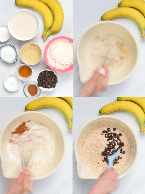 How to Make Banana Chocolate Chips Pancakes