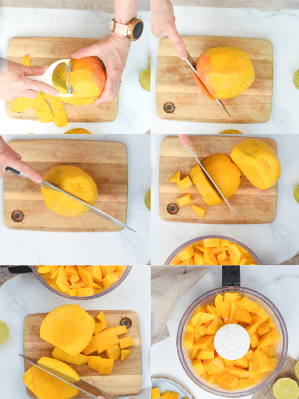 How to cut mangoes into cubes