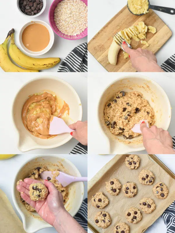 How to make 4 ingredients Banana Oatmeal Cookies