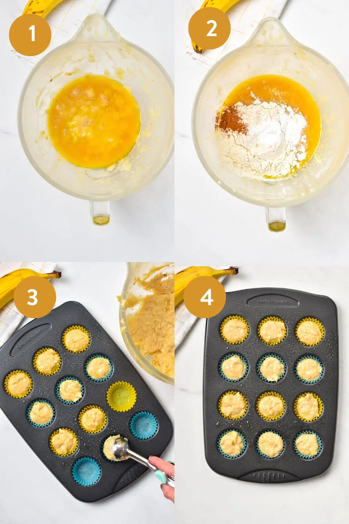 How to make Mini Banana Muffins