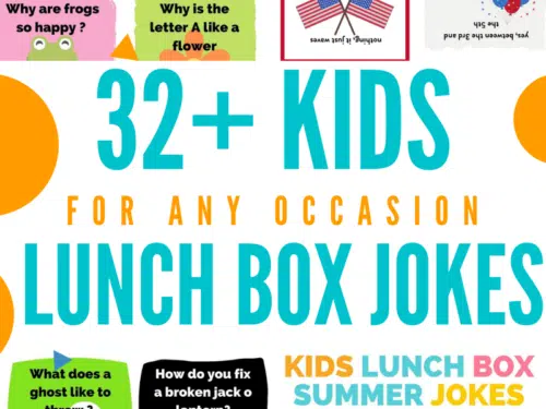 Kids Lunch box jokes FREE printable