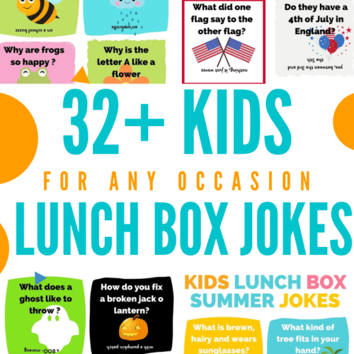 Kids Lunch box jokes FREE printable