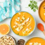 Orange Soup Carrot Soup Sweet potato soup for kids baby soup busylittlekiddies
