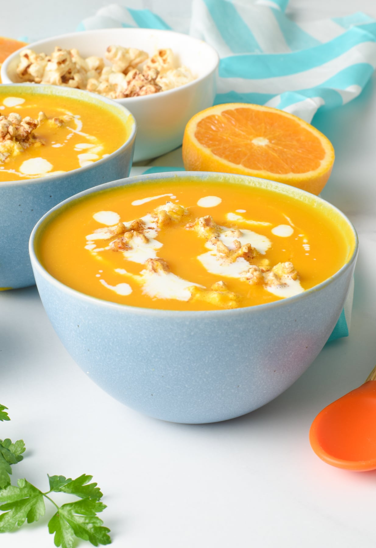 Orange Soup Carrot Soup Sweet potato soup for kids baby soup busylittlekiddies