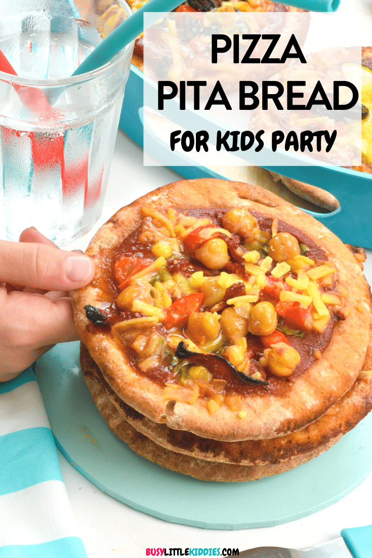 PIZZA PITA BREAD for kids pizza party