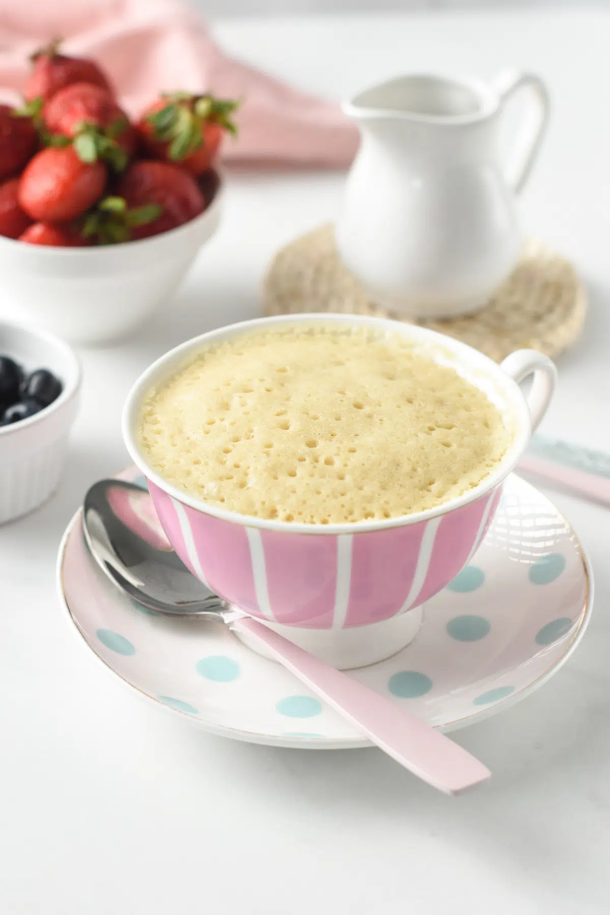 Pancake In a Mug microwave recipe 90 seconds vegan egg free