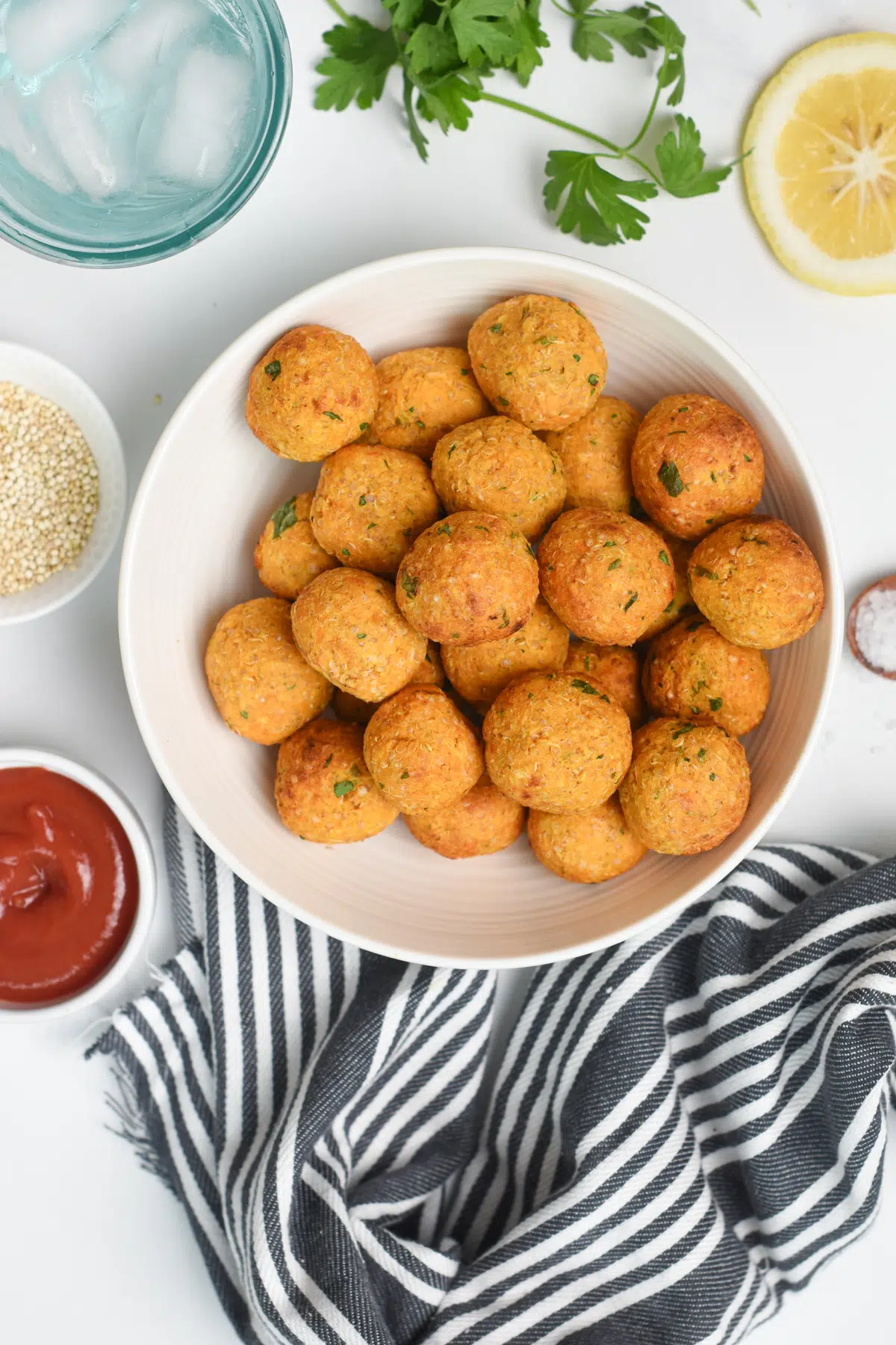 Quinoa Balls Vegan dinner gluten free protein kids healthy snack finger food busylittlekiddies