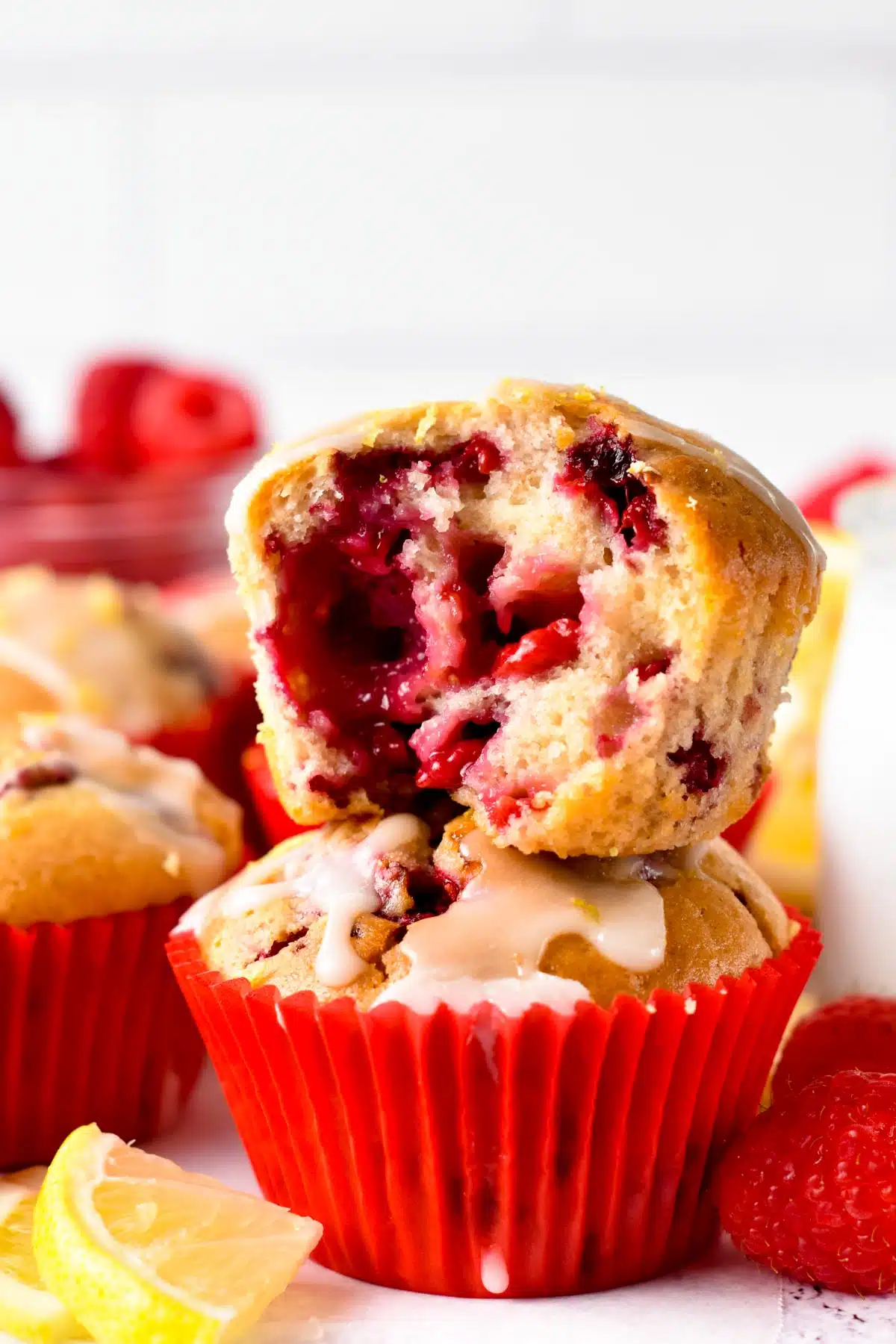 These Raspberry Lemon Muffins are easy raspberry muffins with a hint of lemon and sweet lemon glazing. A perfect fruit muffin for berry lovers.These Raspberry Lemon Muffins are easy raspberry muffins with a hint of lemon and sweet lemon glazing. A perfect fruit muffin for berry lovers.