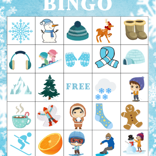 Winter Bingo Free Printable