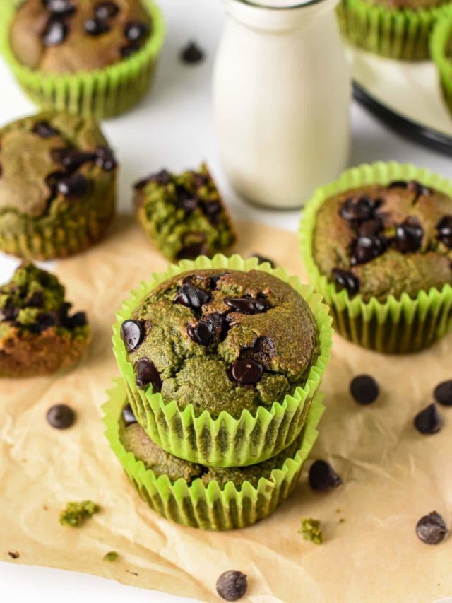 Spinach Chocolate Chip Muffins