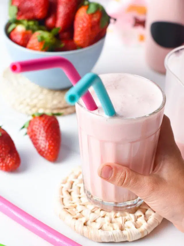 Strawberry Milk (Dairy-free, No Refined Sugar)
