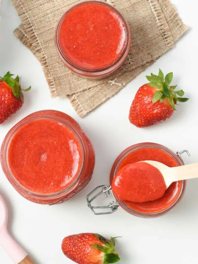 Strawberry Puree (3-Ingredient Kid Snack)